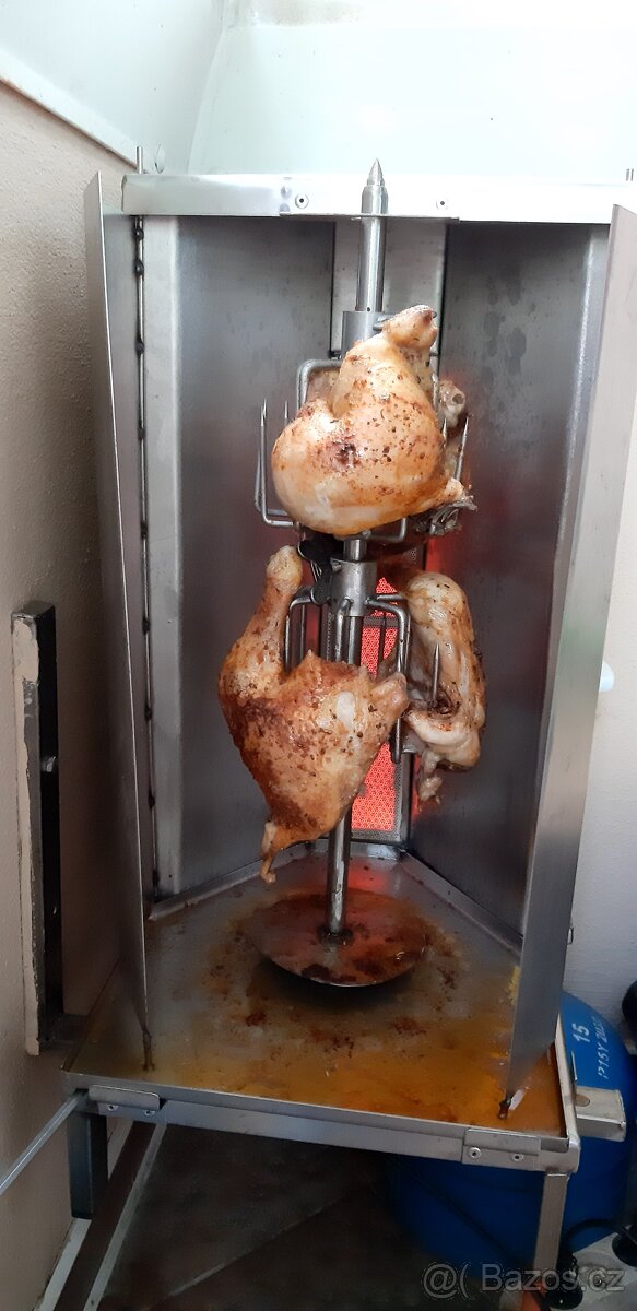 Plynovy gril na gyros. - 7