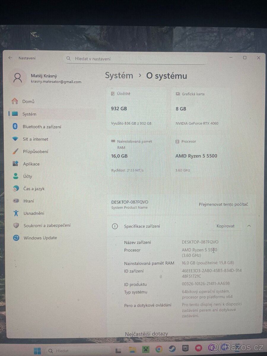 Prodám Herní PC - 7