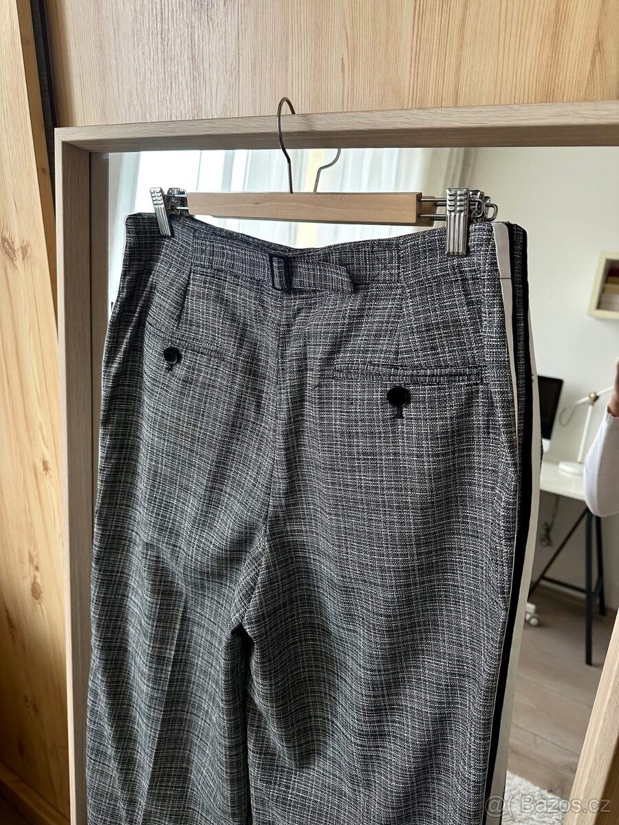 KARL LAGERFELD ŠEDOČERNÉ KALHOTY - 7