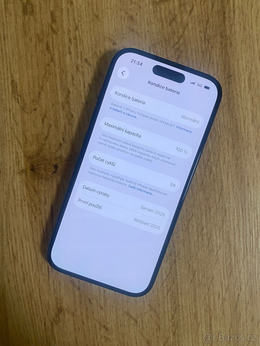 iPhone 15 128 GB - Perfektní stav - 7