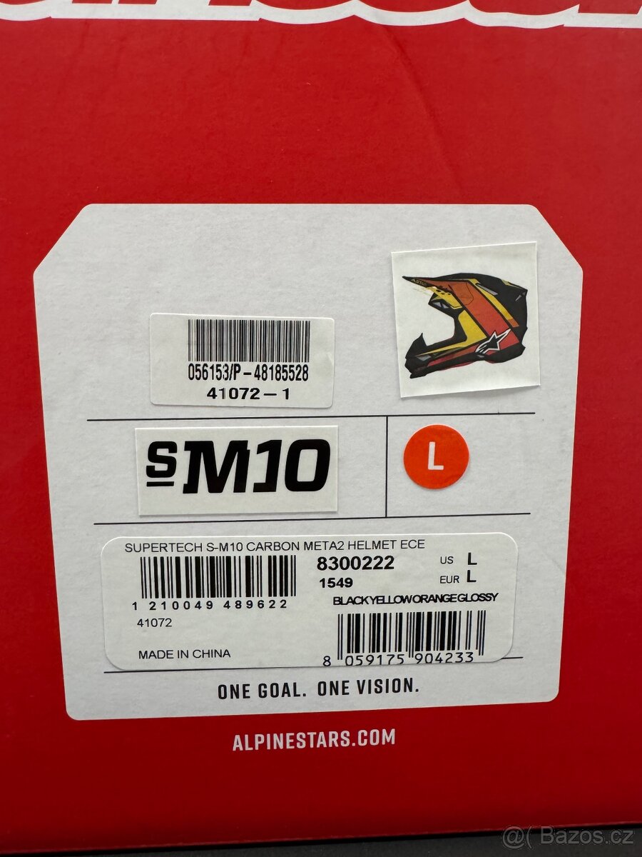 MX helma Alpinestars Supertech S-M10 Carbon - 7