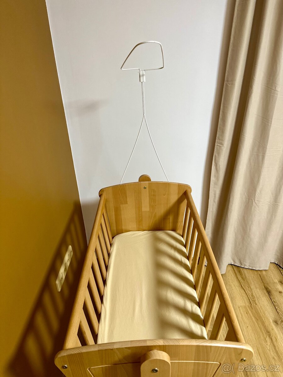 Dětská kolébka z masivu - 7
