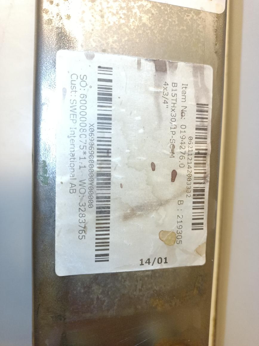 Deskový výměník tepla SWEP B15HX30 - 7