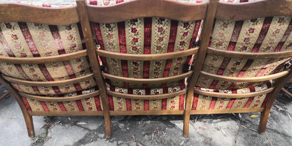 Starožitná sedací souprava 3+1+1 - 7