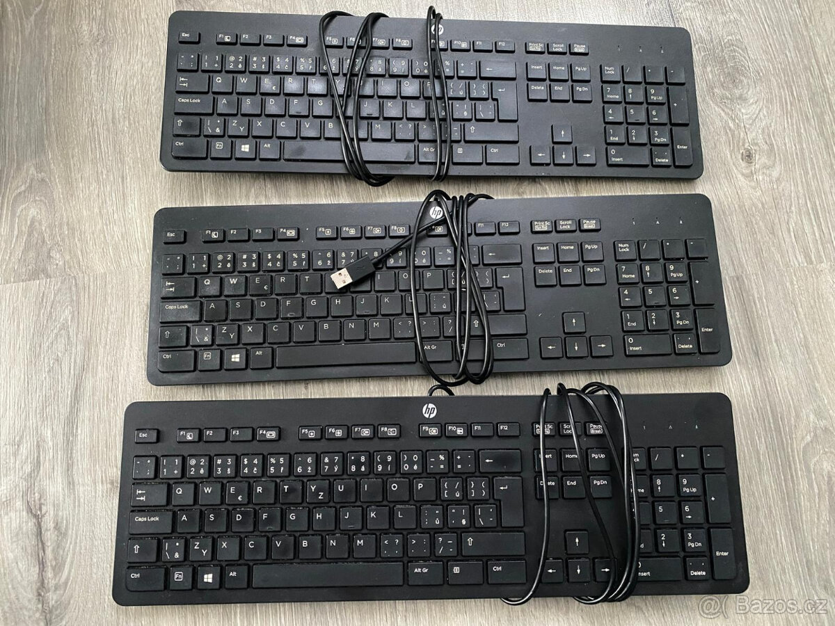KLÁVESNICE HP, se čtečkou karet, 7ks - 7