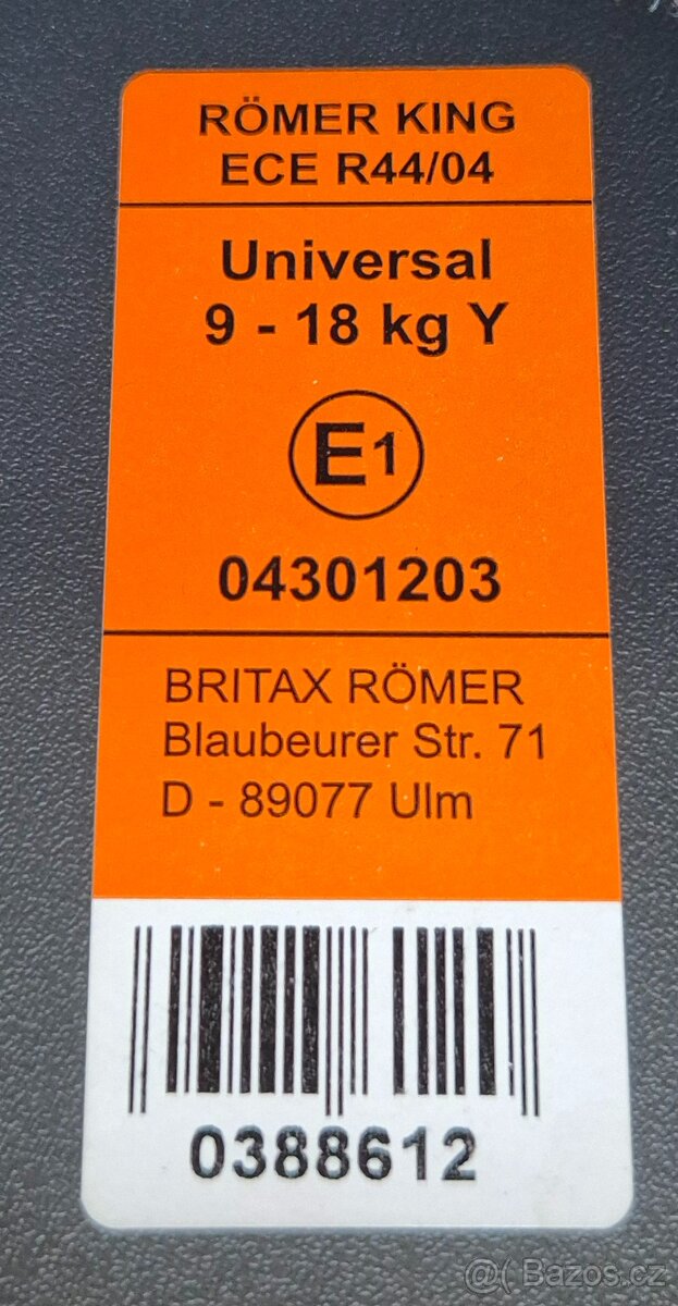 Britax RŐMER, Romer,9-18 kg,TOP, jako nová - 7