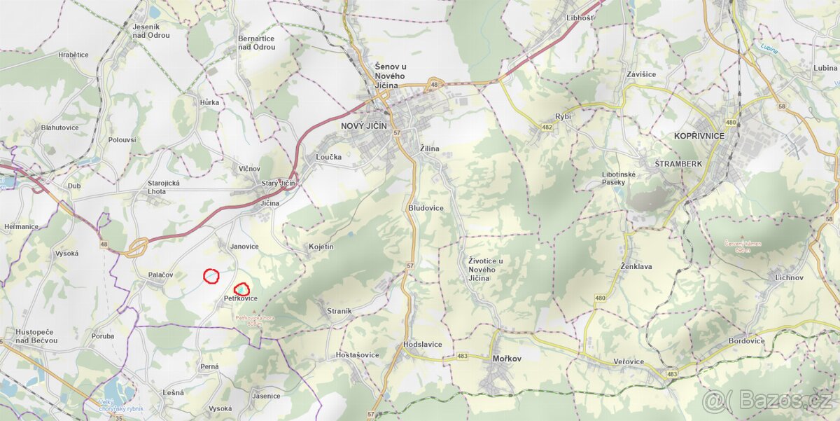 Prodám lesní pozemky v k.ú. Petřkovice u Starého Jičína - 7