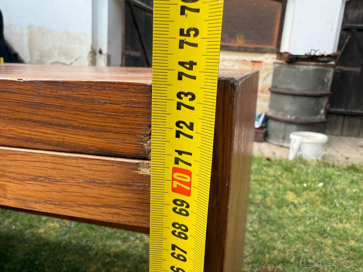 Stylový dřevěný psací stůl se šuplíky 150×75 cm - 7