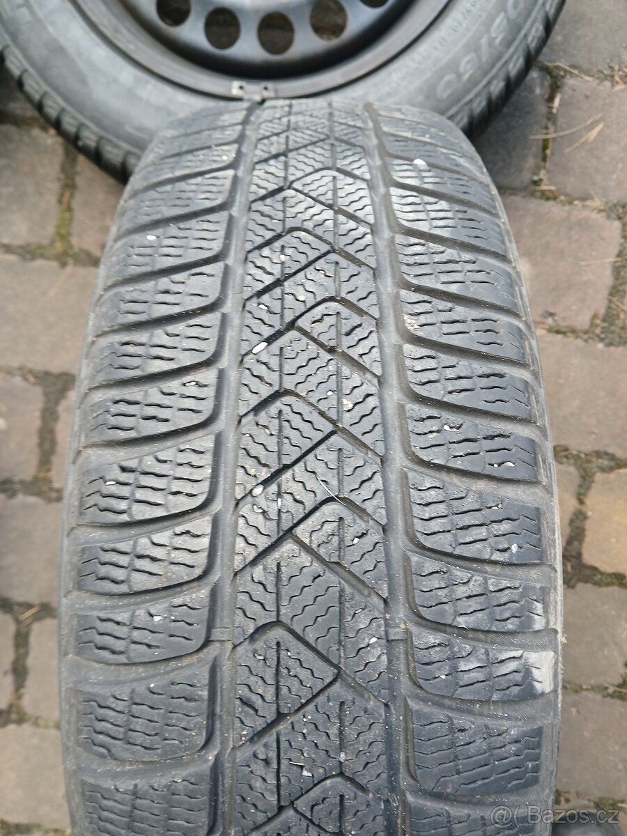 Plechová kola,sada,5x112,ET48,PIRELLI,205/60 R16,2x8,5/2x7mm - 7