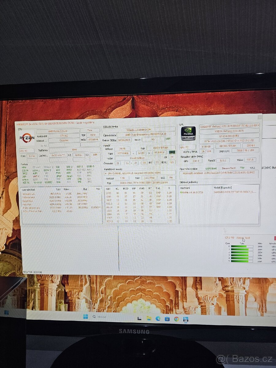 💻 Herní PC RTX 3070 + Ryzen 5 5500 + 24GB RAM 🔥 - 7