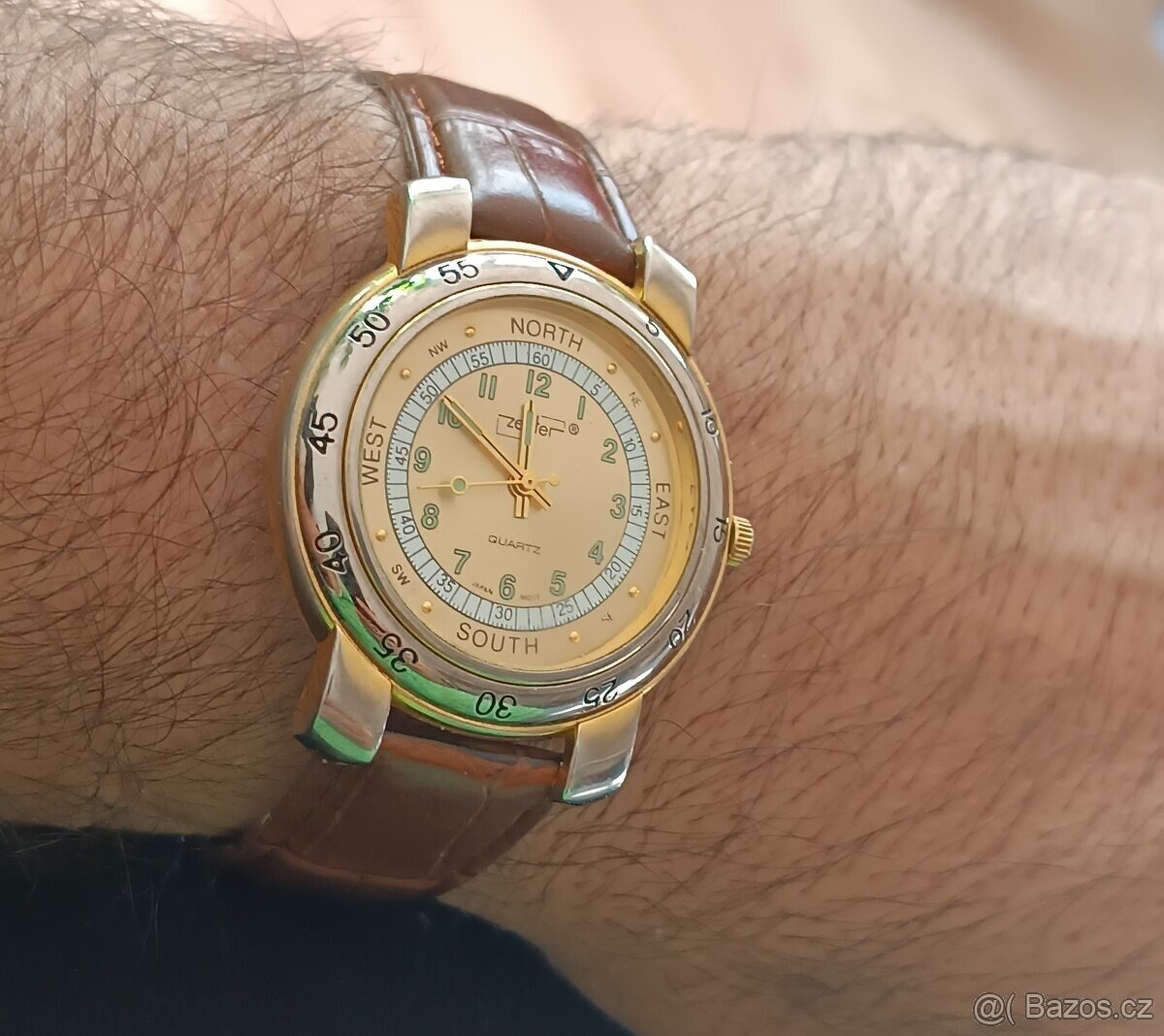 Pánské hodinky PHILIP ZEPTER _SWISS MADE _NOVÁ BATERIE👍👍👍 - 7