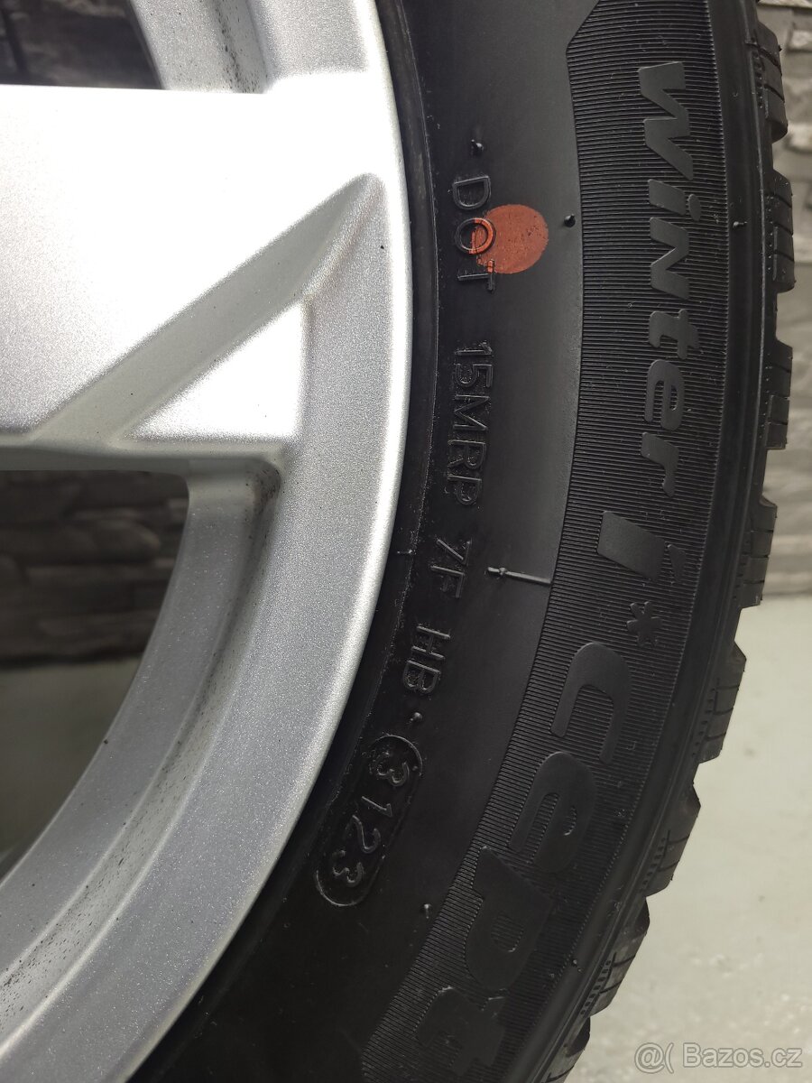 16" Alu kola Rial 5x112 zimní pneu 7,5mm - 7