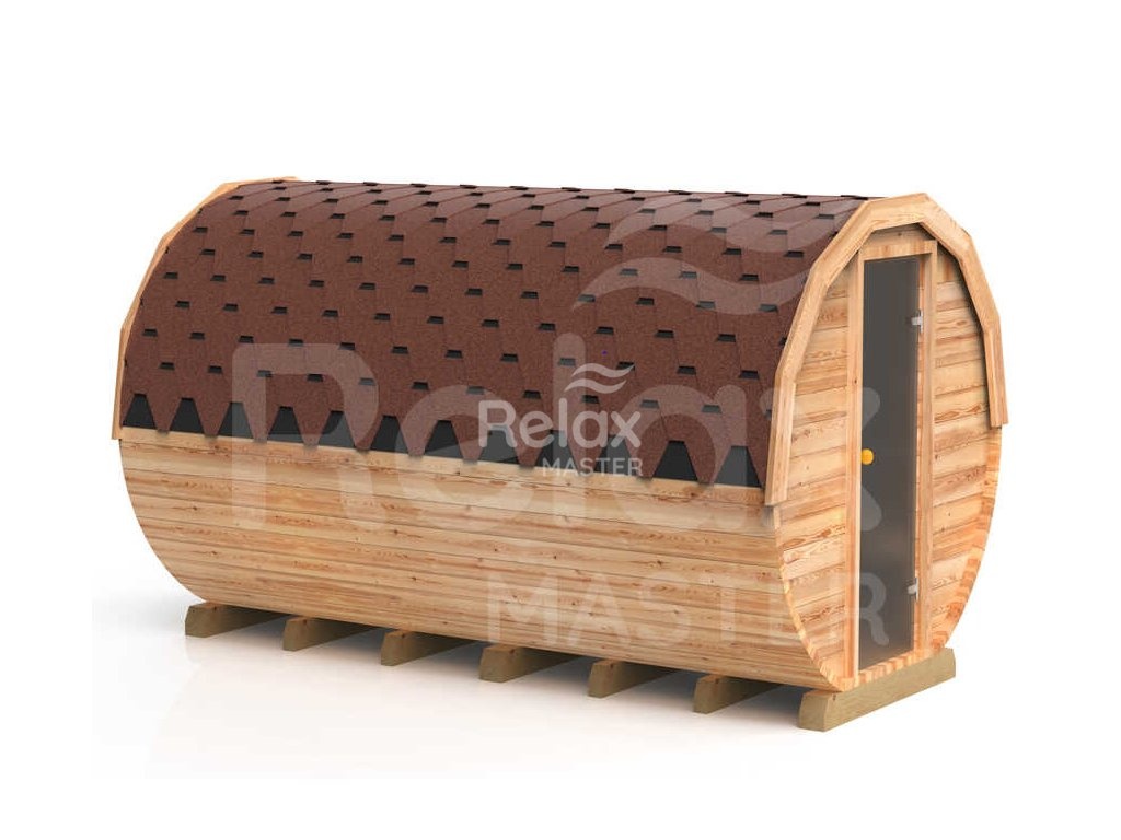 Finská sudová sauna 3m s předsíní - 7