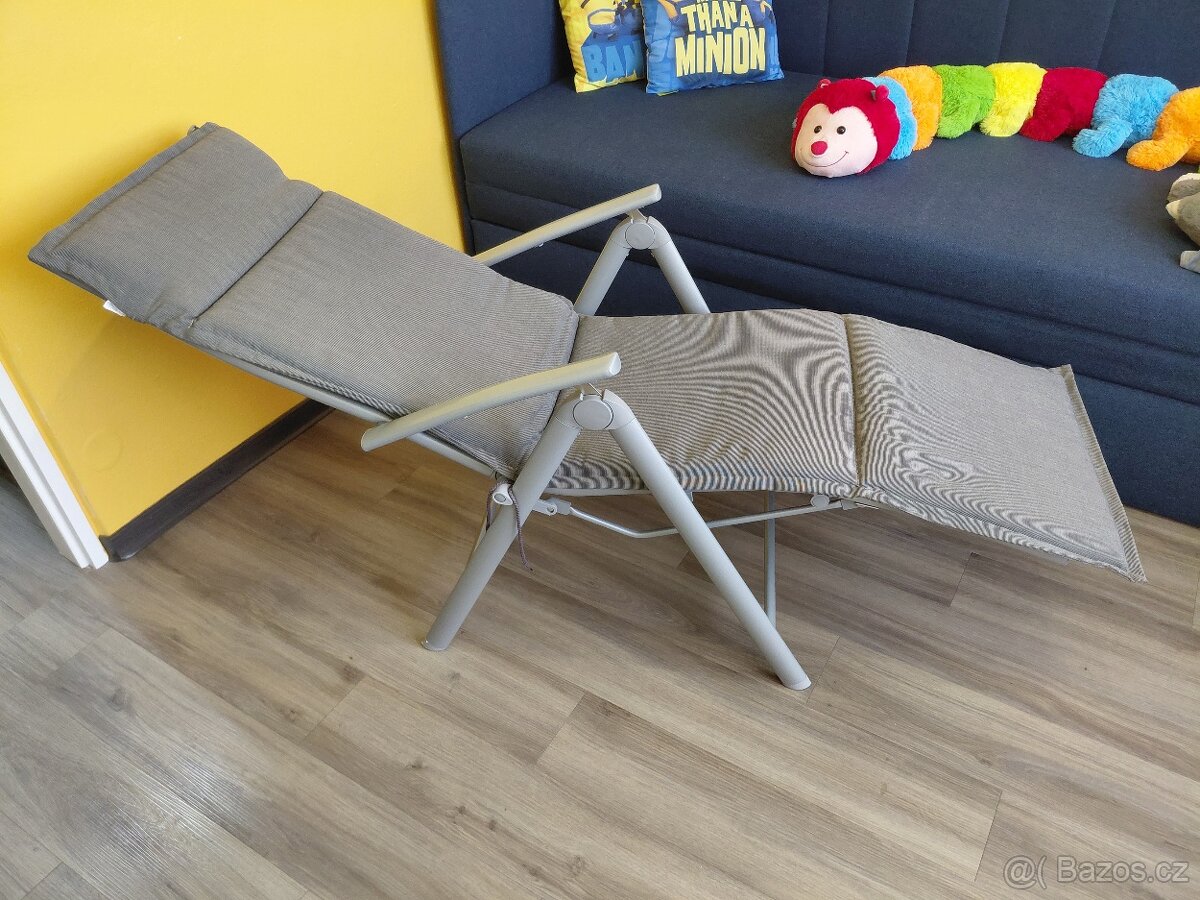 Polohovací duralové křeslo - 7