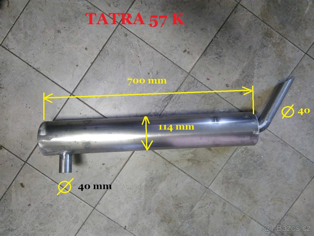 Výfuk Tatra 75, 57 A,B.K - 7