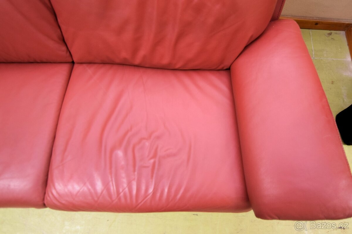 Sedací souprava rohová - kůže - SLEVA - 7