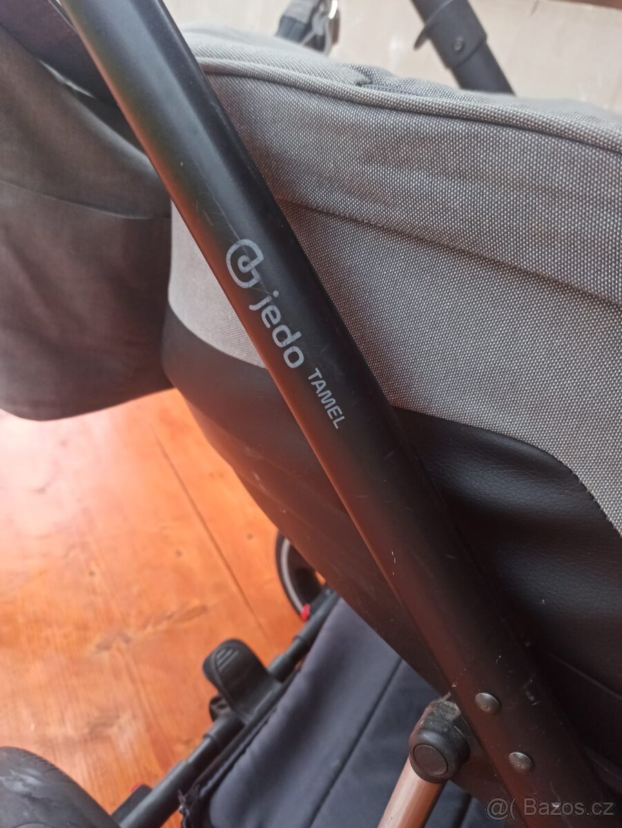 Kočárek dvojkombinace Jedo Tamel + vajíčko Cybex Aton se zak - 7