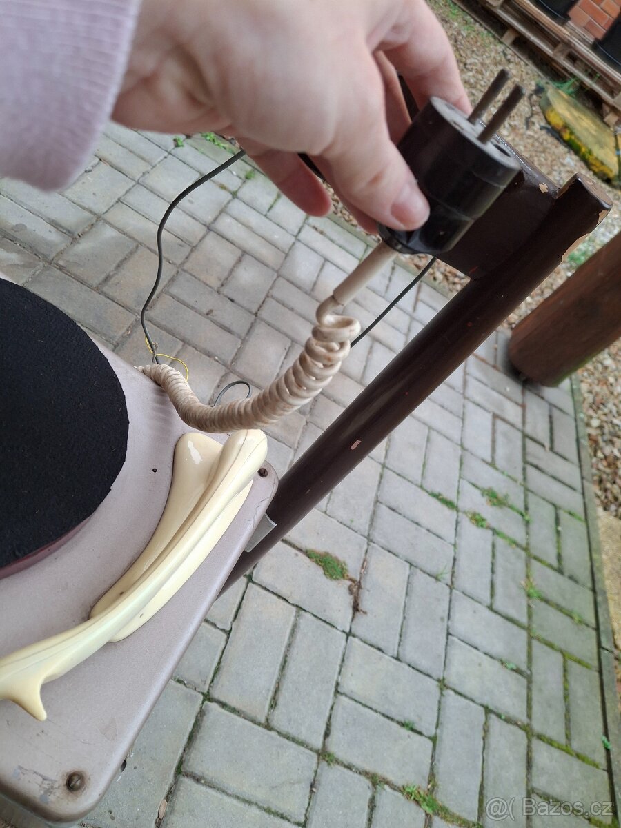 Retro gramofon Supraphon – funkční - 7