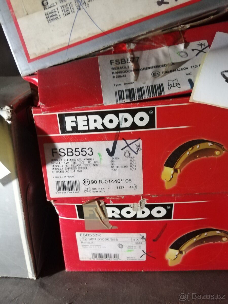 Brzdové čelist různé vozy Ferodo - 7