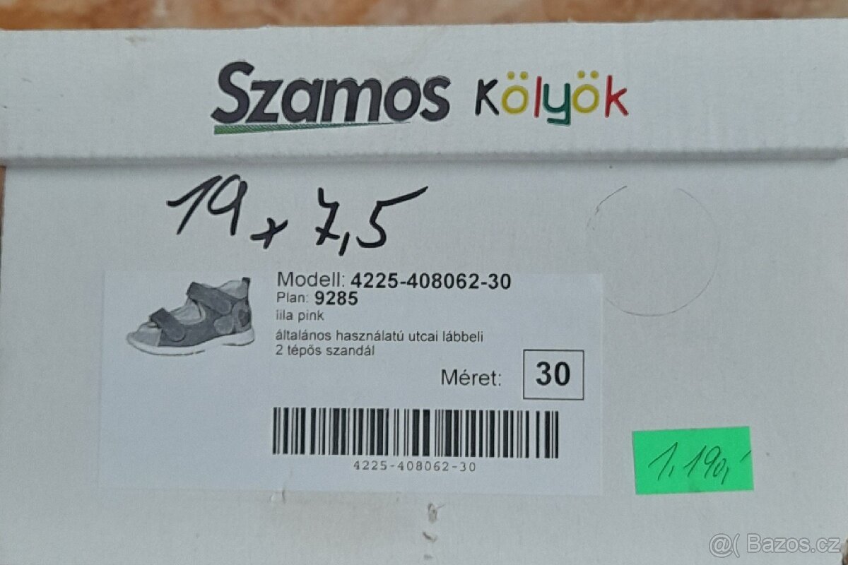 Dívčí celokožené sandálky v.30 - 7