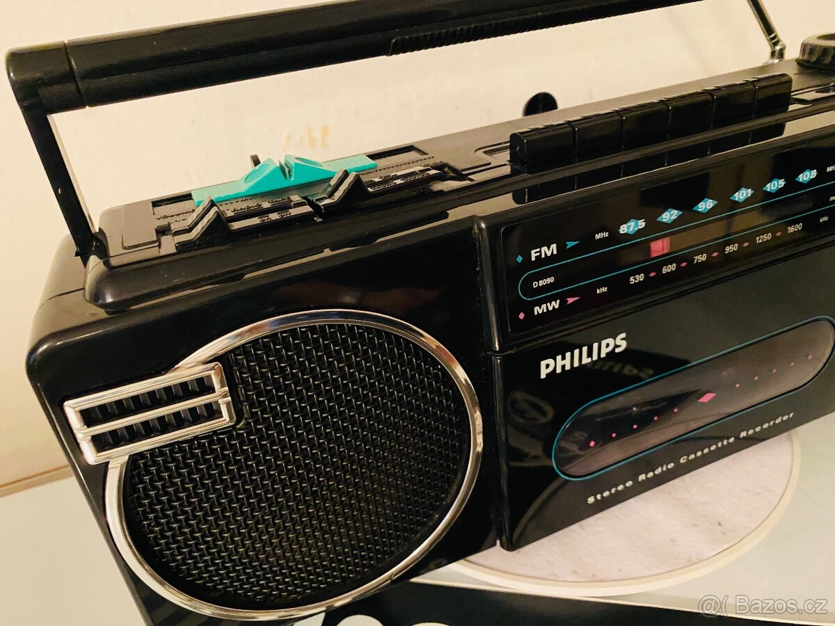 Radiomagnetofon Philips D 8090, rok 1988, REZERVACE - 7