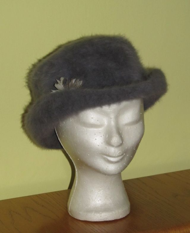 Dámský klobouček - obvod hlavy 56 cm - 7