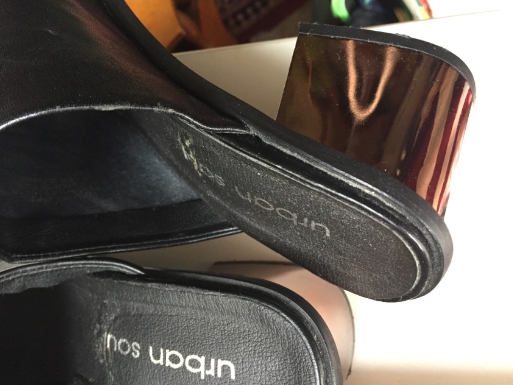 Černé značkové sandály kůže - NOVE vel. 39 - 7