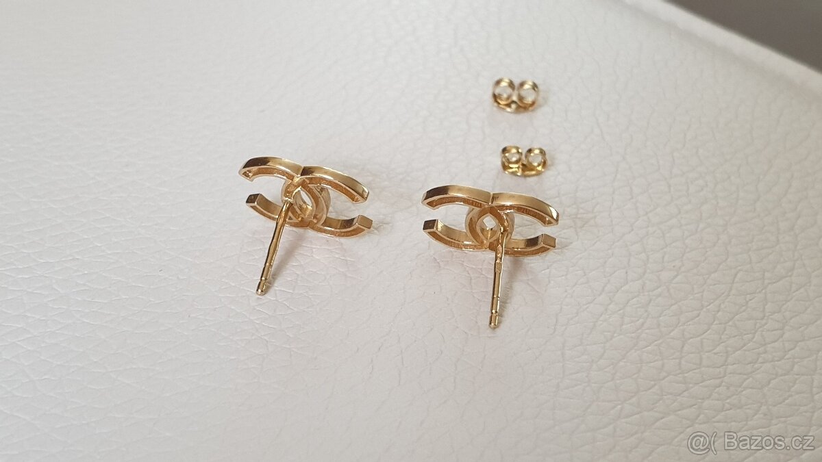Zlaté náušnice 1,4 cm - 7