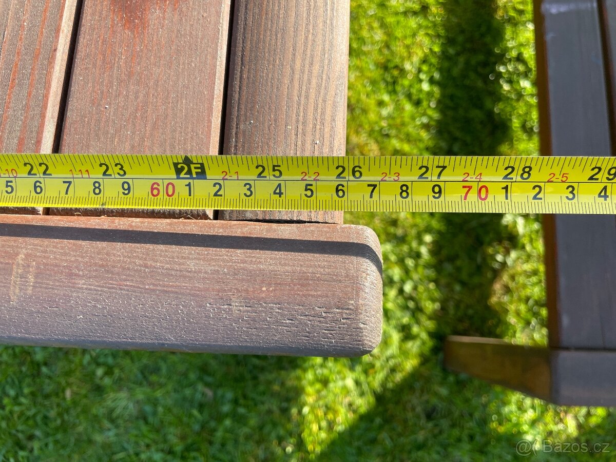 Venkovní dětský sedací set ze dřeva - 7