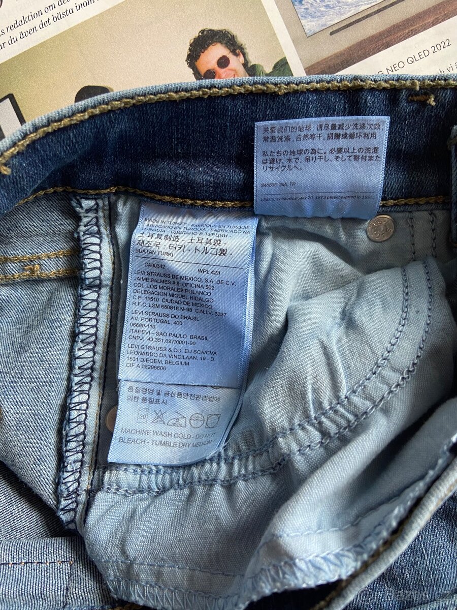 Levi’s Mile High Super Skinny W25 L30 džíny XS Levis Levi - 7