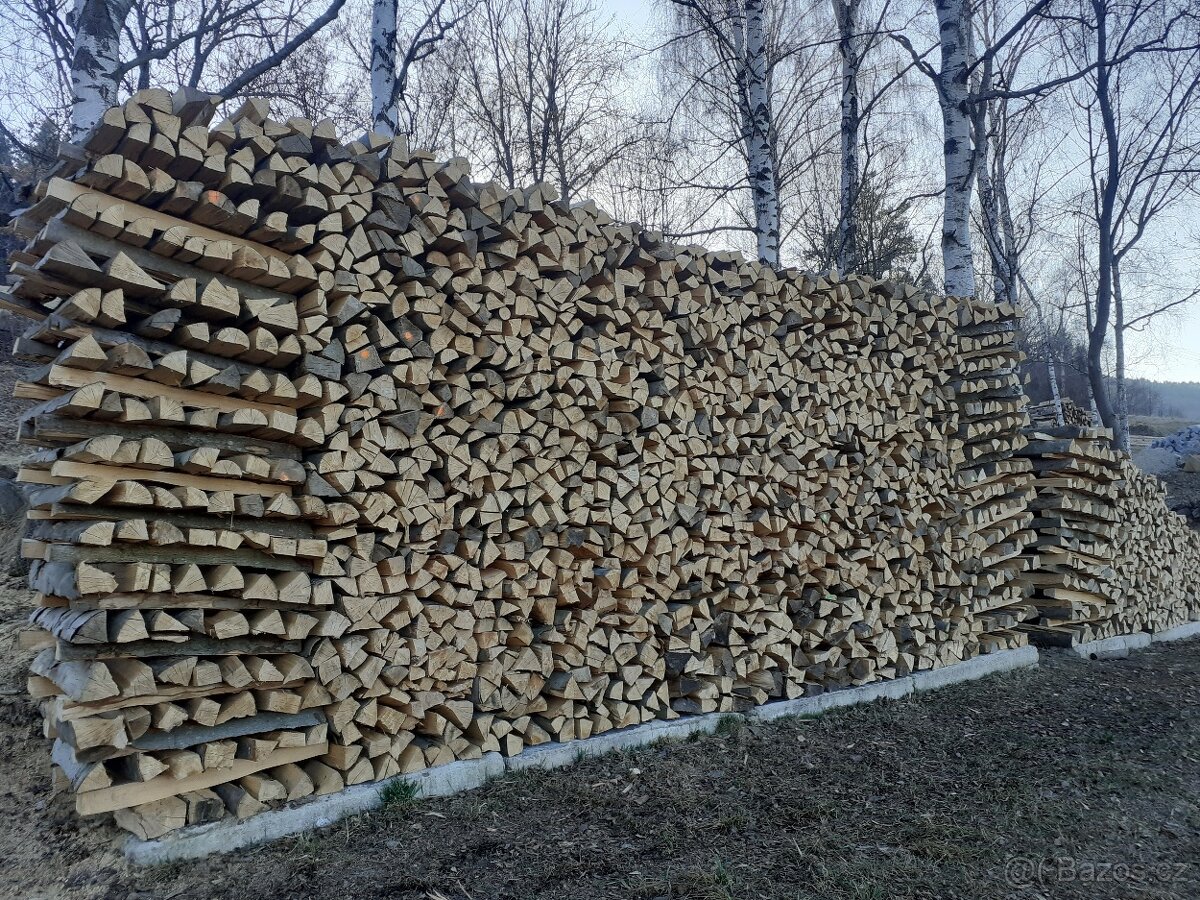 Palivové dřevo smrk suchý, buk- suchý , bříza - 7