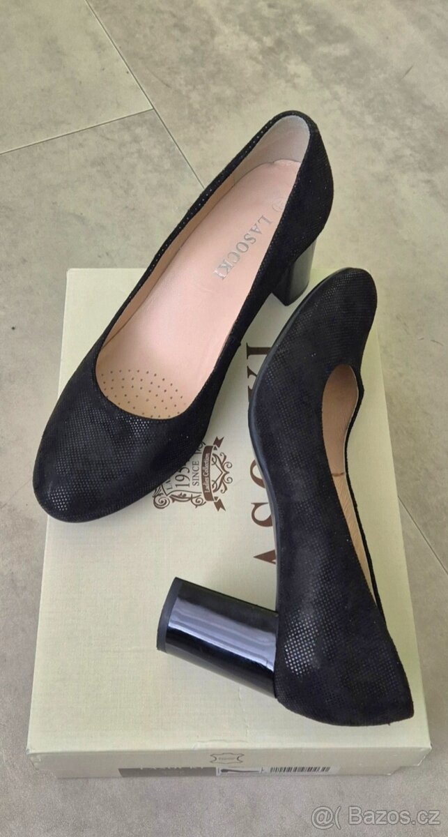 Elegantní kožené lodičky - 7