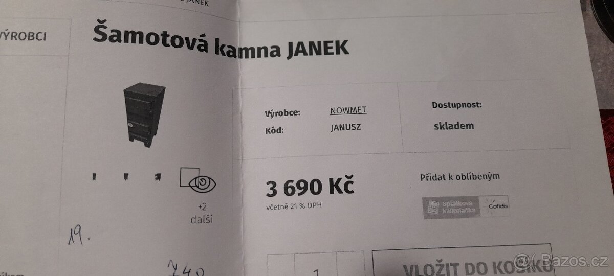 Kamna na chatu, do dílny, garáže ... - 7