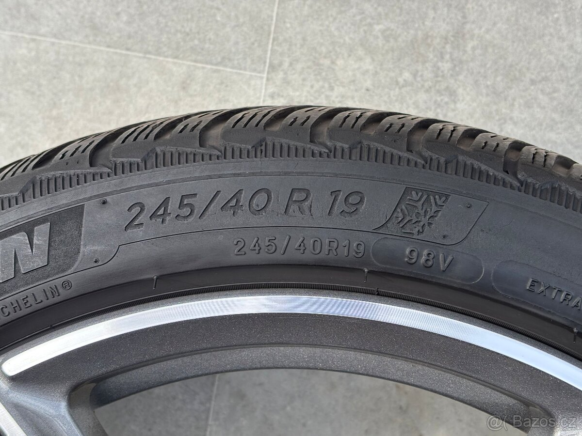 Mercedes E class W213 AMG Alu R19 5x112 Zimní Michelin - 7