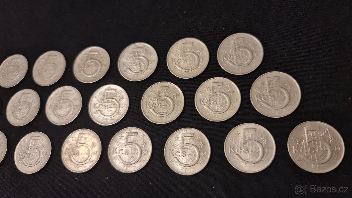 3. Sada 5Kčs - Pětikoruna - 20Ks - Žádná stejná - 7