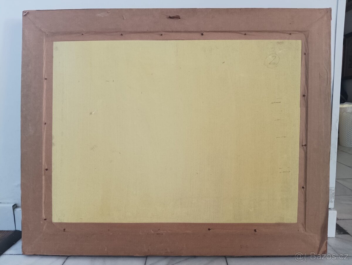 MARTA BENEŠOVÁ - BŘEHOVÁ OBRAZ OLEJ NA DESCE - 7