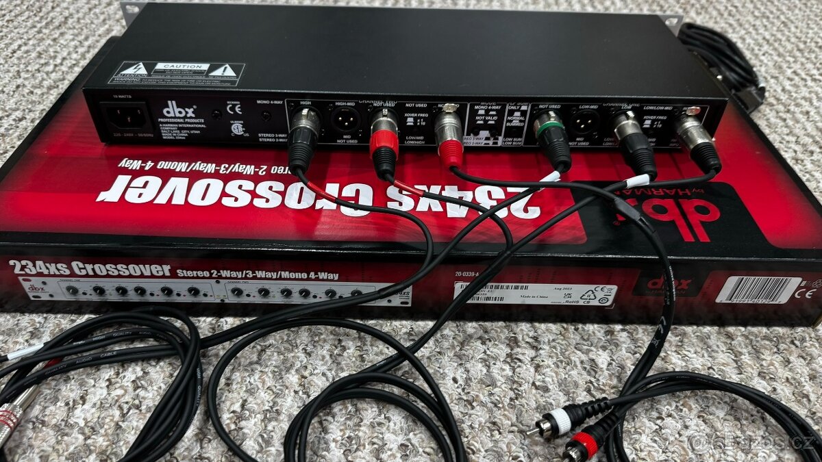 Crossover DBX234X aktivní profesionální vyhybka - 7