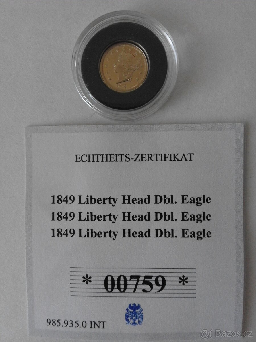 Zlatá mince 0,5 g, Au 585, více druhů - 7