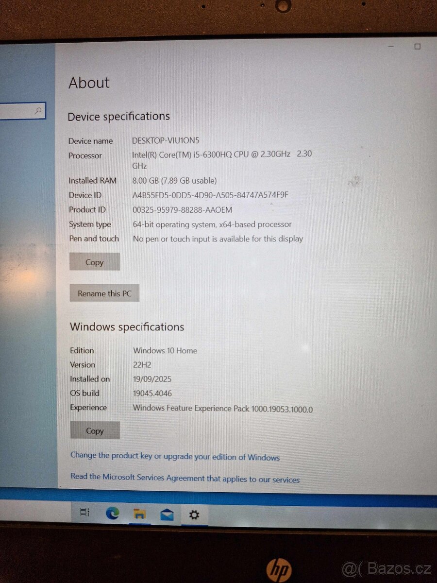 Notebook HP Pavilion Gaming 15-bc003nc - 7