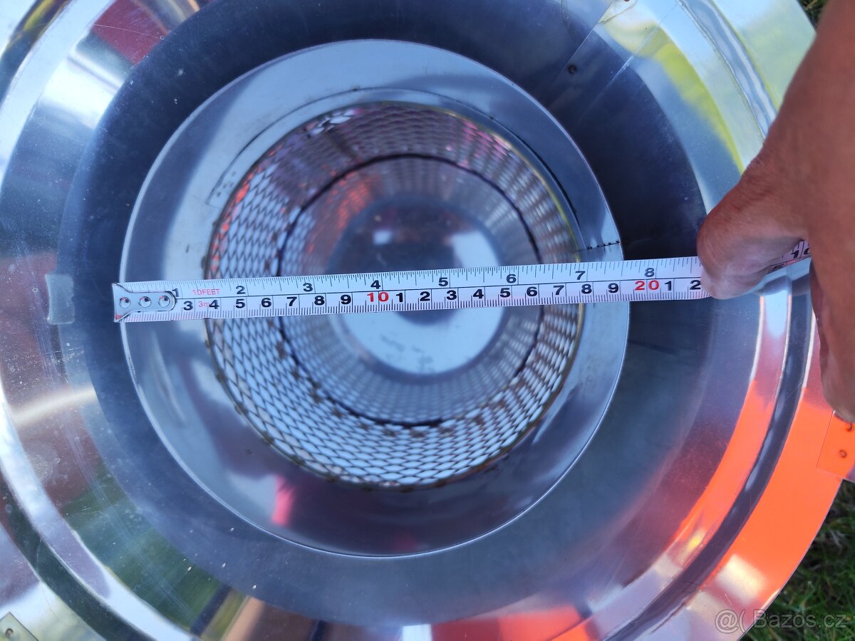 Komínová nerezová stříška s lapačem jisker - 7