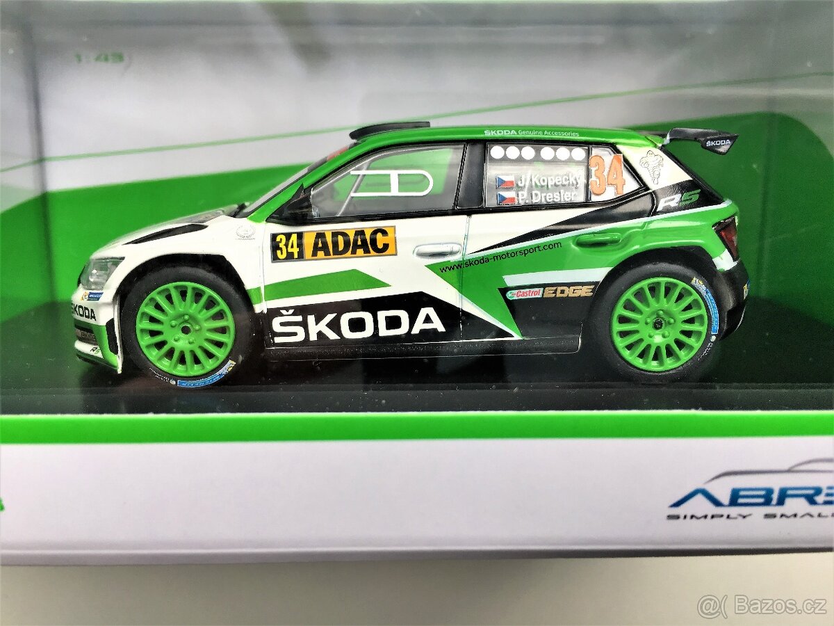 Model ŠKODA Fabia III R5 Rally Deutschland 2017 Abrex 1/43 - 7