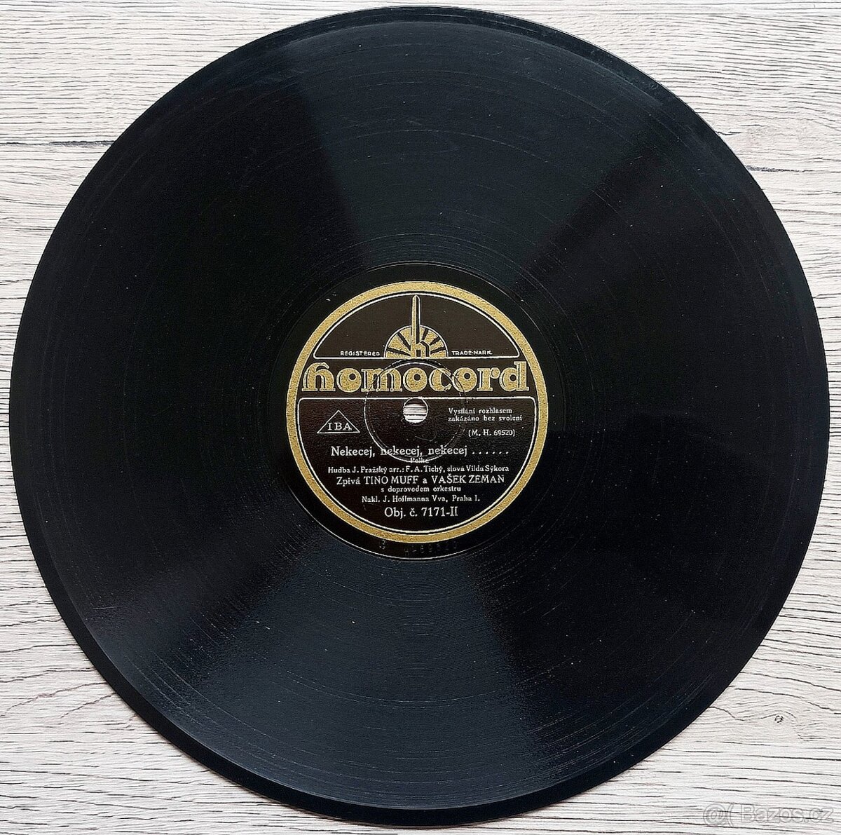 Sada 1 - 5 československých šelakových gramodesek 1930-1932 - 7