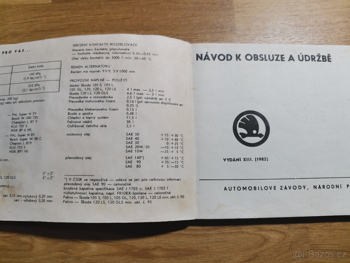 C12 Návod k obsluze Škoda 105 S 105 L 120L 120LS - 7