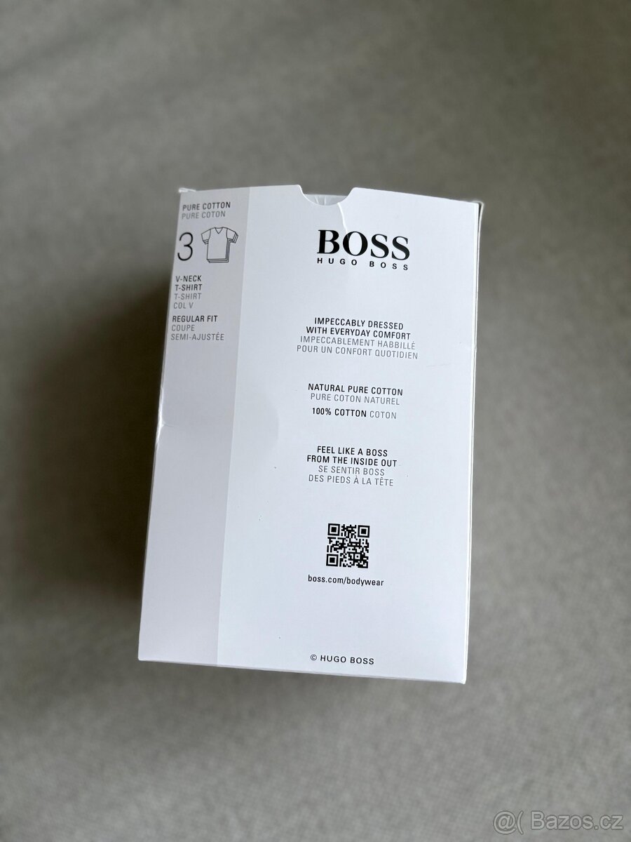 3-pack černé tričko HUGO BOSS - vel. M - 7