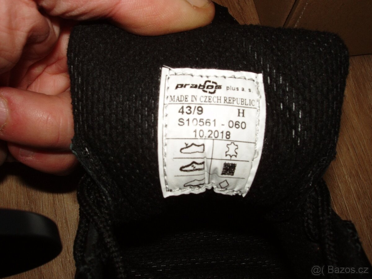 Polobotky Prabos kožené celoroční - 7