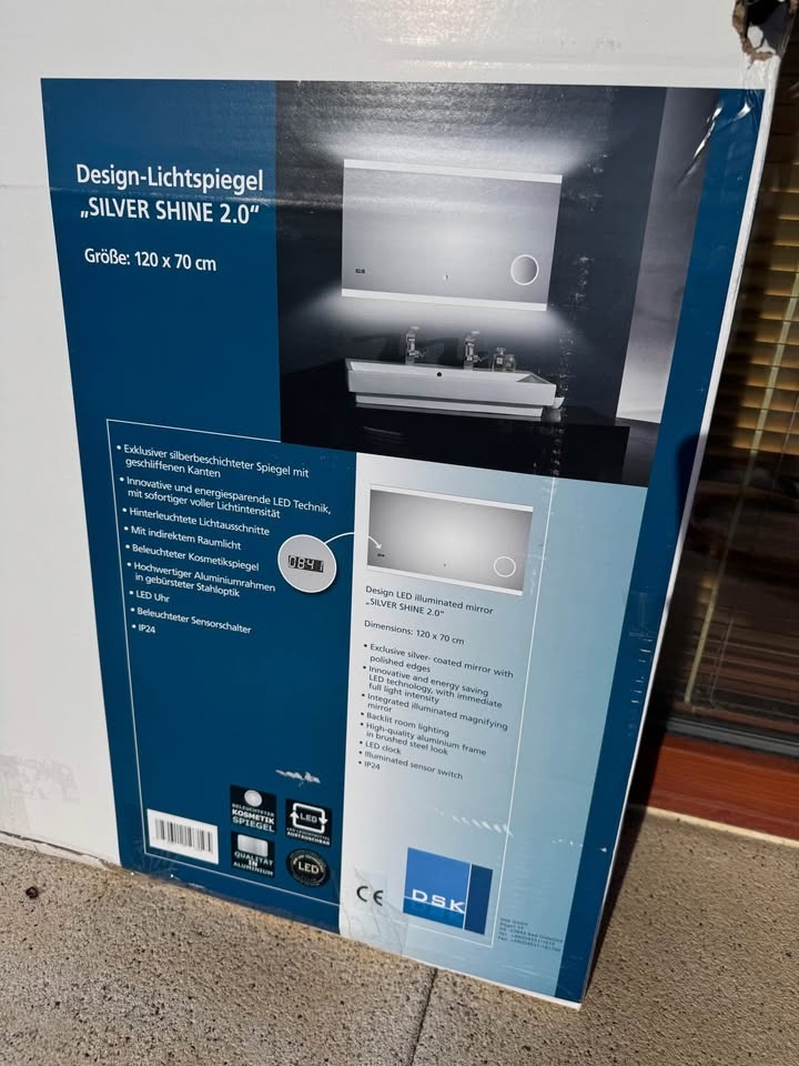 DSK Silver Shine 2.0 Zrcadlo s LED osvětlením 120 × 70 cm - 7