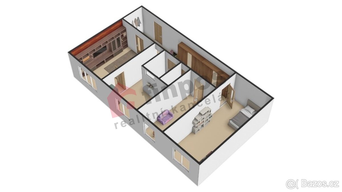 Pronájem bytu 3+1 Písecká Bechyně - 7