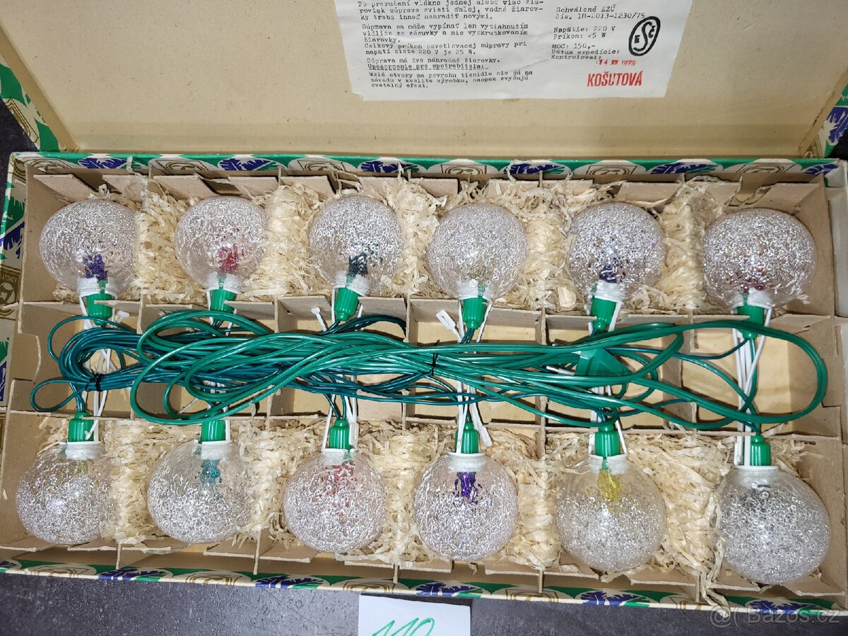Retro vánoční osvětlení 110 - 7