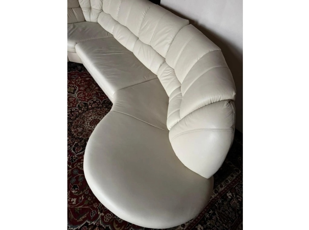 Rohová kožená sedací souprava, 3302 - 7