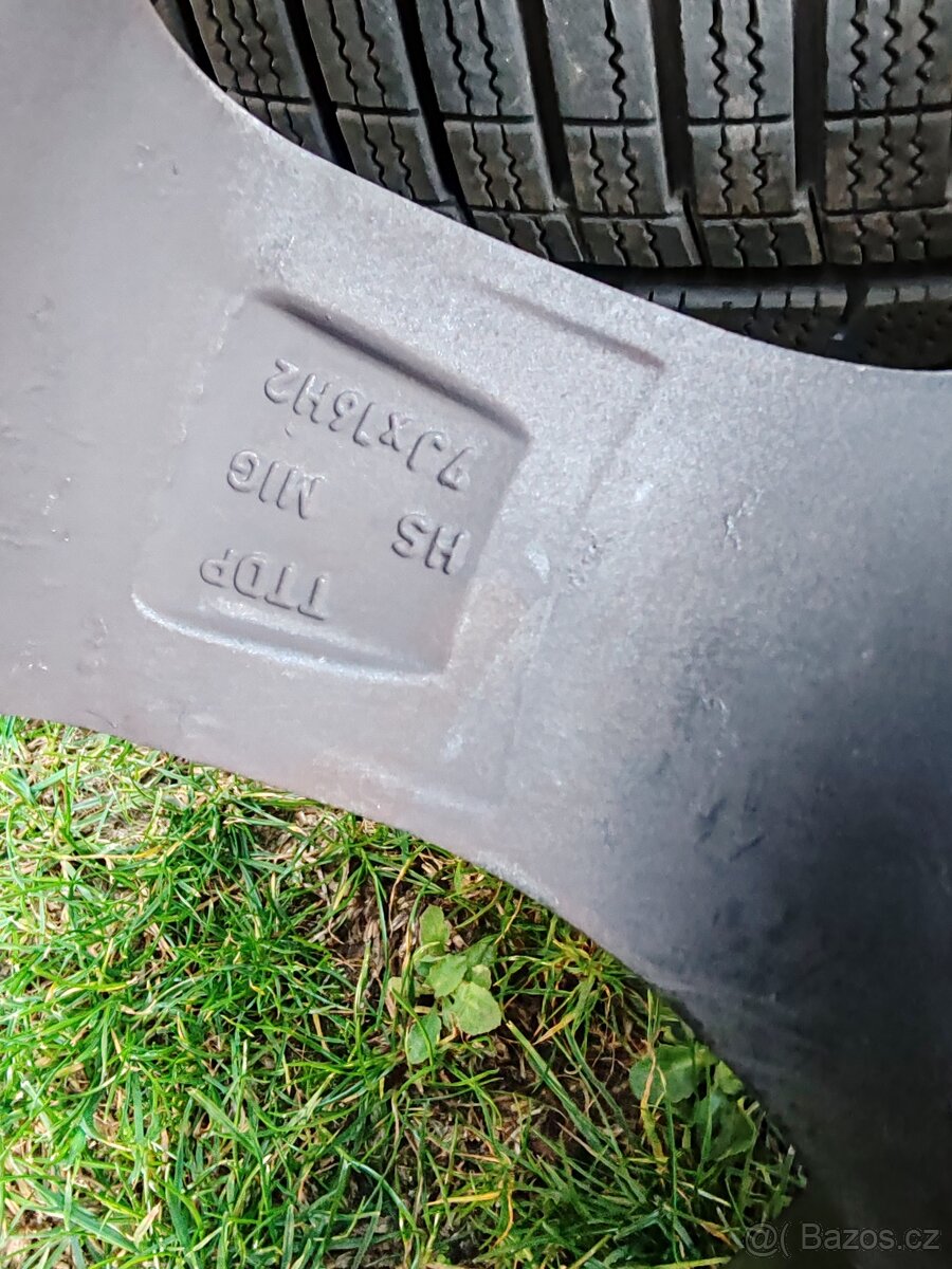 Dezent TD Graphite 5x112, 7x16, ET40, zimní 205/60/16 - 7